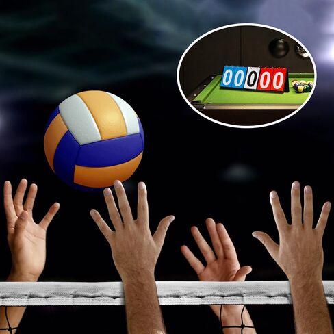 Tabletop Scoreboard Score Flipper 4/5/6 Digit Lightweight Sports Scoreboard Score Keeper for Volleyball, Basketball, Colleges in Saudi Arabia