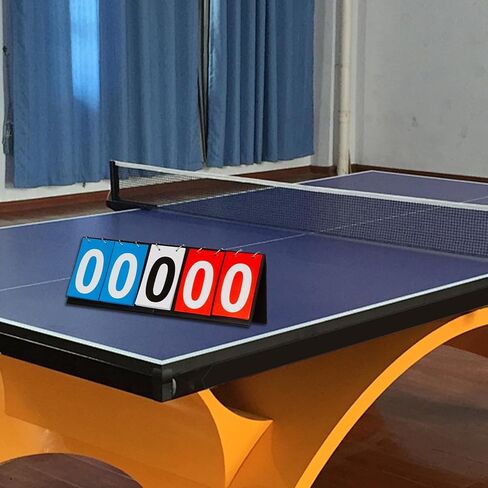Tabletop Scoreboard Score Flipper 4/5/6 Digit Lightweight Sports Scoreboard Score Keeper for Volleyball, Basketball, Colleges in Saudi Arabia