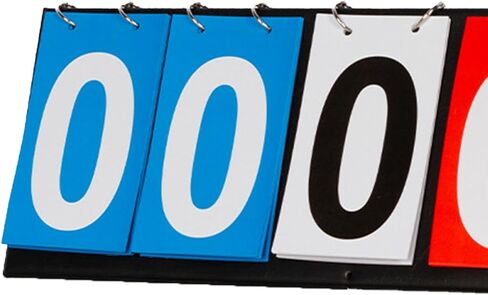 Tabletop Scoreboard Score Flipper 4/5/6 Digit Lightweight Sports Scoreboard Score Keeper for Volleyball, Basketball, Colleges in Saudi Arabia