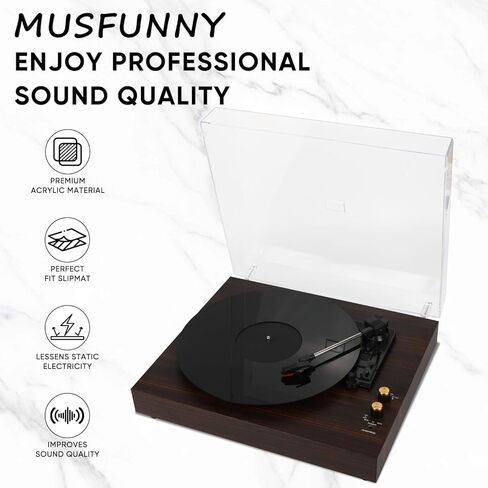 Acrylic Turntable Mat Record Slipmat: 12 Inch Platter Vinyl Slip Mats Record Player Accessories for Anti Static, Enhanced Sound Quality, Reduce Noise (Green) in Kuwait