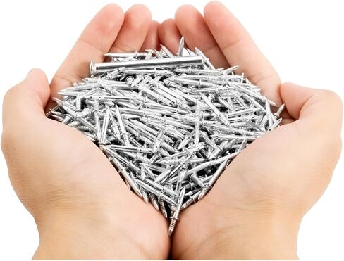 600 PCS مسامير مزدوجة الرأسين مع 6 أدوات الأكمام-مسامير تثبيت اللوحة القاعدة غير المرئية للتقليم واللوحات ، تصميم ثنائي الجوانب (حزمة القيمة) in Saudi Arabia