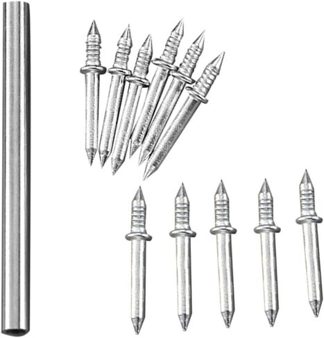 500pcs Double - Head Skirting Thread Seamless Nails with Sleeve Tool Non - Marks, Invisible Security Screws for Wood Veneer in Saudi Arabia