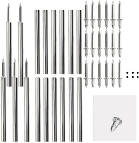 500pcs Double - Head Skirting Thread Seamless Nails with Sleeve Tool Non - Marks, Invisible Security Screws for Wood Veneer in Saudi Arabia