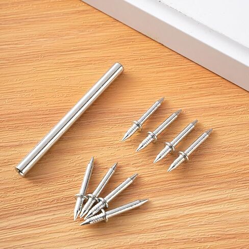 500pcs Double - Head Skirting Thread Seamless Nails with Sleeve Tool Non - Marks, Invisible Security Screws for Wood Veneer in Saudi Arabia