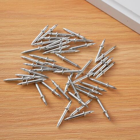 500pcs Double - Head Skirting Thread Seamless Nails with Sleeve Tool Non - Marks, Invisible Security Screws for Wood Veneer in Saudi Arabia