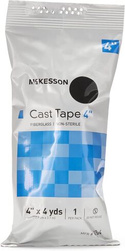 McKesson Casting Tape, Water-Activated Resin Weight Bearing Cast Tape - Black, 4 in x 12 ft, 1 Count, 10 Packs, 10 Total in Saudi Arabia