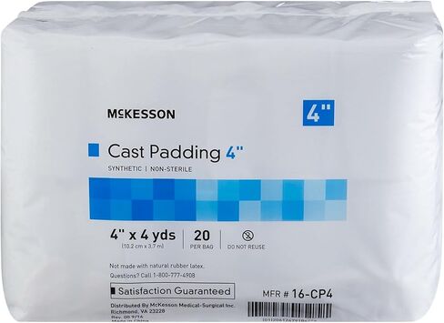 McKesson Cast Padding ، Non-Sterile ، Polyester ، 4 in × 4 YDS ، 20 Count ، 1 Pack in Kuwait