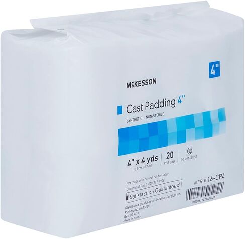 McKesson Cast Padding ، Non-Sterile ، Polyester ، 4 in × 4 YDS ، 20 Count ، 1 Pack in Kuwait