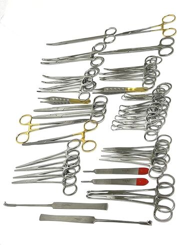 Feline + Canine Spay Pack 91 Piece Premium Stainless Steel Veterinary Set in Kuwait