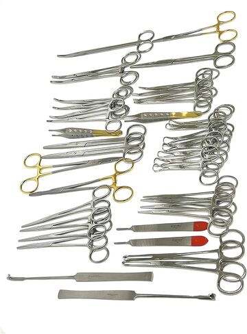 Feline + Canine Spay Pack 91 Piece Premium Stainless Steel Veterinary Set in Kuwait