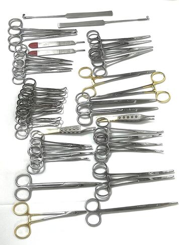 Feline + Canine Spay Pack 91 Piece Premium Stainless Steel Veterinary Set in Kuwait