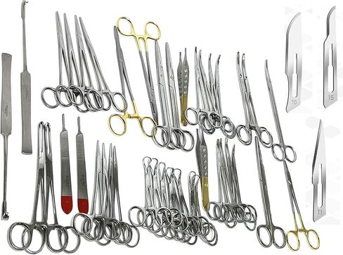 Feline + Canine Spay Pack 91 Piece Premium Stainless Steel Veterinary Set in Kuwait