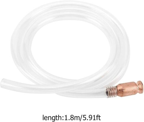 1.8 Meters IStatic PVC Siphon Hose Pump for S Liquid Transfer, Manual Hand Pump for Fuel, and Emergency Use in Saudi Arabia