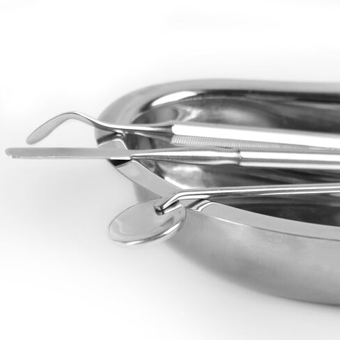 Emesis Basin - Durable Stainless Steel, Medical, Dental, Instrument for Patient Care with Easy-to-Clean Surface and Autoclave Compatibility - Available 6.5", 8.5", 10.5", 12.5" (8.5") in Kuwait