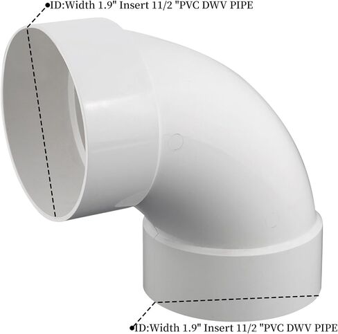 4 "PVC DWV Sanitary 90 ° الكوع منحنى لنفايات الصرف وتجهيزات أنابيب PVC تربط محول اقتران أبيض (4 بوصات) in Saudi Arabia