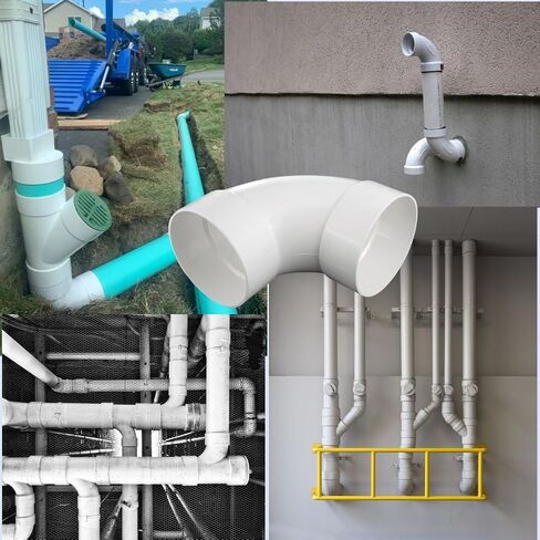 4 "PVC DWV Sanitary 90 ° الكوع منحنى لنفايات الصرف وتجهيزات أنابيب PVC تربط محول اقتران أبيض (4 بوصات) in Saudi Arabia