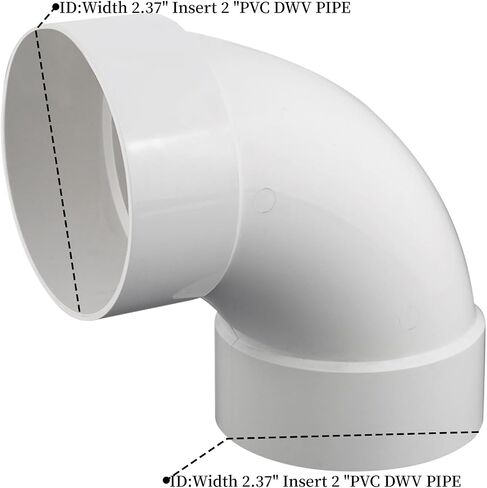4 "PVC DWV Sanitary 90 ° الكوع منحنى لنفايات الصرف وتجهيزات أنابيب PVC تربط محول اقتران أبيض (4 بوصات) in Saudi Arabia
