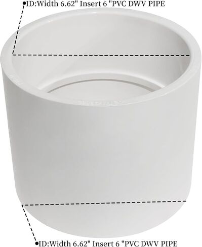 6 "PVC DWV اقتران صحية لنفايات التصريف والتهوية ، تجهيزات برغي أنابيب PVC محول أبيض (6 بوصات) in Saudi Arabia