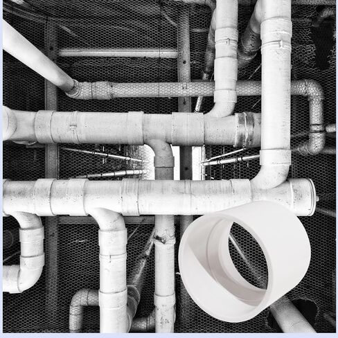 6 "PVC DWV اقتران صحية لنفايات التصريف والتهوية ، تجهيزات برغي أنابيب PVC محول أبيض (6 بوصات) in Saudi Arabia