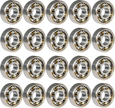 20 PCS 608 Ball Bearings - تصنيف دقة عالية تململ الدوار التي تحمل محامل كرة أخدود عميقة (8 مم × 22 مم × 7 مم) in Saudi Arabia