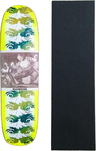 Madness Skateboard Deck Desperatre Eyes Super Sap Green 8.375" x 31.8" + Grip in Saudi Arabia