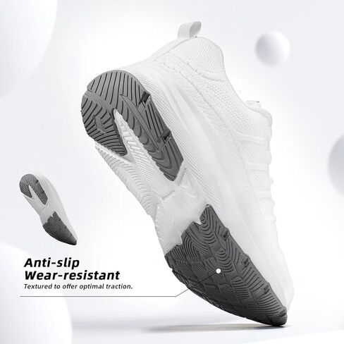KDN Men's Wide Toe Box Shoes Cushioned Road Running Shoes Non Slip Mens Walking Sneakers for Wide Feet Comfortable Athletic Gym Workout Shoes Wide Width in Saudi Arabia