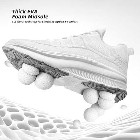 KDN Men's Wide Toe Box Shoes Cushioned Road Running Shoes Non Slip Mens Walking Sneakers for Wide Feet Comfortable Athletic Gym Workout Shoes Wide Width in Saudi Arabia