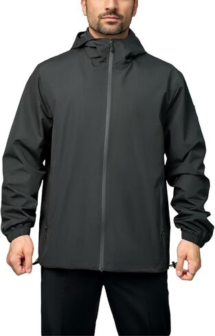 سترة المطر رجال مقاوم للماء الرياح الرياح الخفيفة الوزن معطف غير رسمي للدراجات المشي لمسافات طويلة معطف ركوب الدراجات in Kuwait