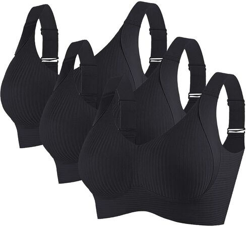 Wireless Bras for Women 1 Pack / 3 Pack No Underwire Full Coverage Comfortable Soft Sleep Bra in Saudi Arabia