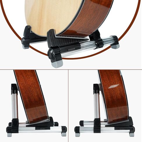 Adjustable, Portable Folding Univerial A-Frame Guitar Stand for Acoustic, Classical, Electric Guitars, Bass, Ukulele, Banjo in Saudi Arabia