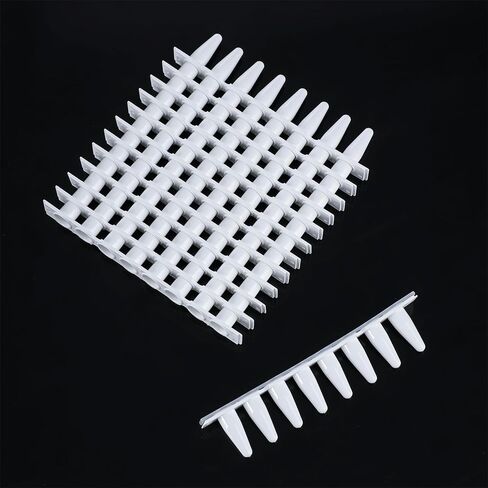 4e's USA Type B - PCR 8 Strip ، 0.1ml ، قبعات مسطحة بصرية غير مرفق ، أبيض ، 125 شرائط/حقيبة in Saudi Arabia