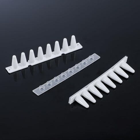 4e's USA Type B - PCR 8 Strip ، 0.1ml ، قبعات مسطحة بصرية غير مرفق ، أبيض ، 125 شرائط/حقيبة in Saudi Arabia