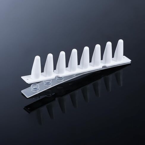 4e's USA Type B - PCR 8 Strip ، 0.1ml ، قبعات مسطحة بصرية غير مرفق ، أبيض ، 125 شرائط/حقيبة in Saudi Arabia