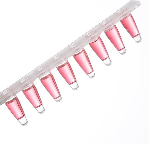 4E's USA Type B - PCR 8-Strip, 0.1mL, Unattached Optical Flat Caps, Transparent, 125 Strips/Bag in Saudi Arabia