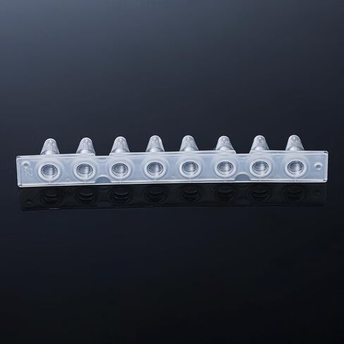 4E's USA Type B - PCR 8-Strip, 0.1mL, Unattached Optical Flat Caps, Transparent, 125 Strips/Bag in Saudi Arabia