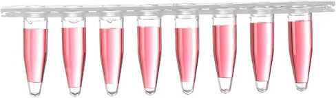4E's USA Type B - PCR 8-Strip, 0.2mL, Unattached Optical Flat Caps, Transparent, 125 Strips/Bag, 10 Bags in Saudi Arabia