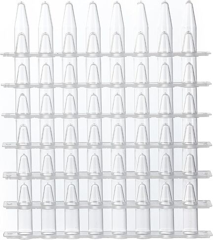 4E's USA Type B - PCR 8-Strip, 0.2mL, Unattached Optical Flat Caps, Transparent, 125 Strips/Bag, 10 Bags in Saudi Arabia