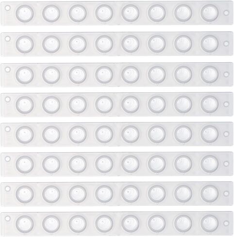 4E's USA Type B - PCR 8-Strip, 0.2mL, Unattached Optical Flat Caps, Transparent, 125 Strips/Bag, 10 Bags in Saudi Arabia
