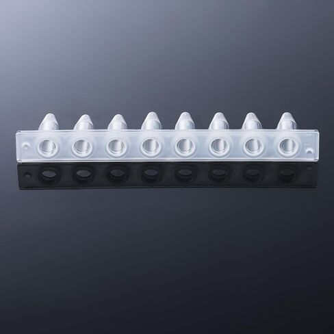 4E's USA Type B - PCR 8-Strip, 0.2mL, Unattached Optical Flat Caps, Transparent, 125 Strips/Bag, 10 Bags in Saudi Arabia