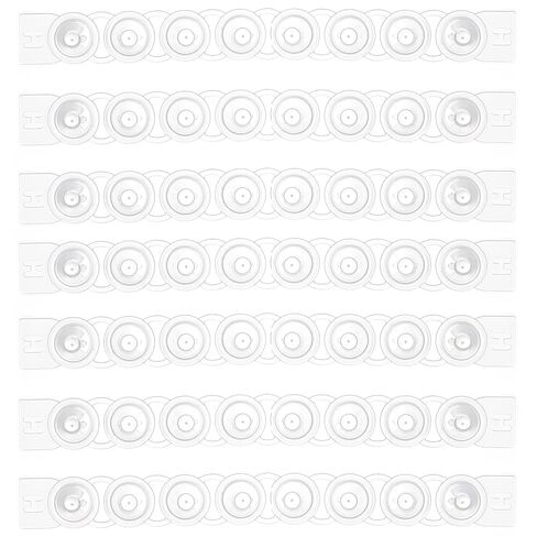 4E's USA Type A - PCR 8-Strip, 0.1mL, Unattached Optical Flat Caps, Transparent, 125 Strips/Bag, 10 Bags in Saudi Arabia