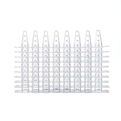 4E's USA Type A - PCR 8-Strip, 0.1mL, Unattached Optical Flat Caps, Transparent, 125 Strips/Bag, 10 Bags in Saudi Arabia