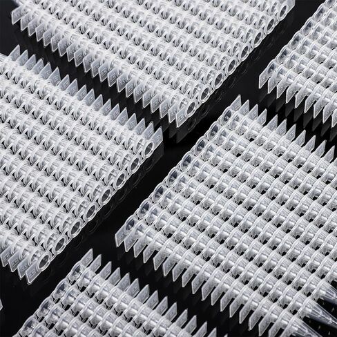 4E's USA Type A - PCR 8-Strip, 0.1mL, Unattached Optical Flat Caps, Transparent, 125 Strips/Bag, 10 Bags in Saudi Arabia