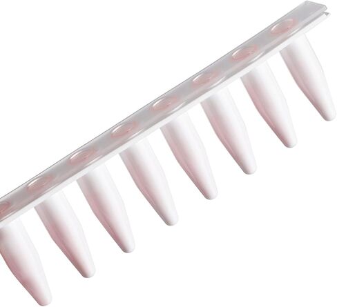 4E's USA Type B - PCR 8-Strip, 0.2mL, Unattached Optical Flat Caps, White, 125 Strips/Bag, 10 Bags in Saudi Arabia