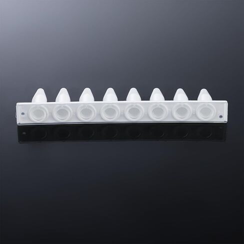 4E's USA Type B - PCR 8-Strip, 0.2mL, Unattached Optical Flat Caps, White, 125 Strips/Bag, 10 Bags in Saudi Arabia