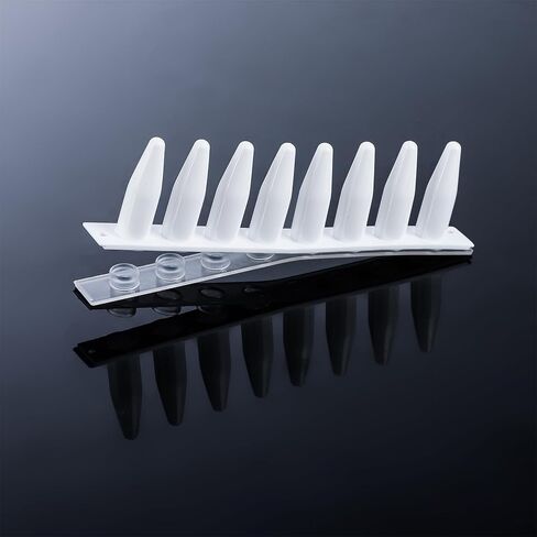 4E's USA Type B - PCR 8-Strip, 0.2mL, Unattached Optical Flat Caps, White, 125 Strips/Bag, 10 Bags in Saudi Arabia