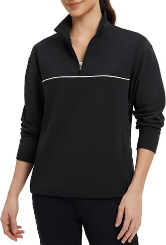Baleaf Fleece Golf Golf Pullover Resistant Half zip led stack stack thermal termal deather with Winter Cold Weather in Saudi Arabia