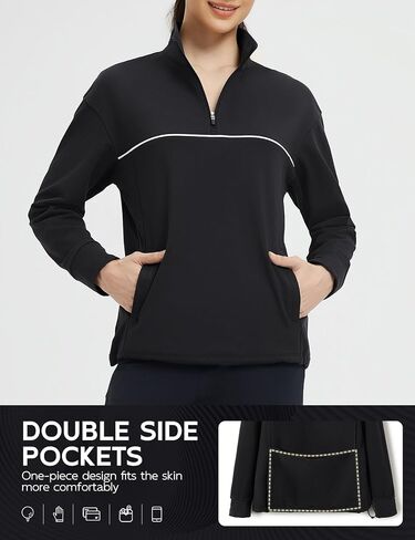 Baleaf Fleece Golf Golf Pullover Resistant Half zip led stack stack thermal termal deather with Winter Cold Weather in Saudi Arabia
