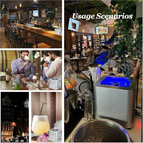 Wzglod Glass Chiller Froster ، مع ضوء LED ، مبرد مشروب فوري للكوكتيل ، البيرة ، المشروبات المختلطة ، النبيذ ، البار ، مطعم ، مطبخ in Saudi Arabia
