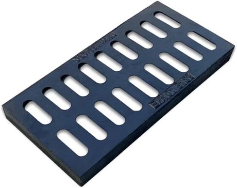 Black Sewer Grates Cover Outdoor Drain Grate Cast Iron Channel Drain Cover, Non Slip Driveway/Garage/Concrete Floor Drainage Grates(20x10in-50x25cm) in Kuwait