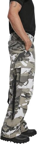 Men's Cotton Loose-fit Vintage Washed Look Multi Pocket Casual Cargo in Saudi Arabia